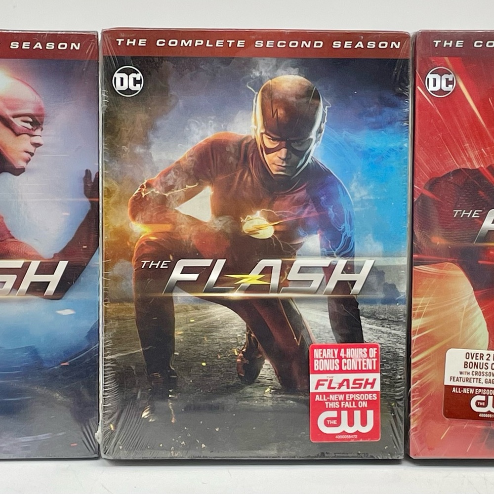 DC The Flash DVD Lot-Complete First, Second, Third Seasons NIB